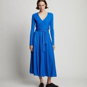 Proenza Schouler Vibrant Blue Long Sleeve Dress